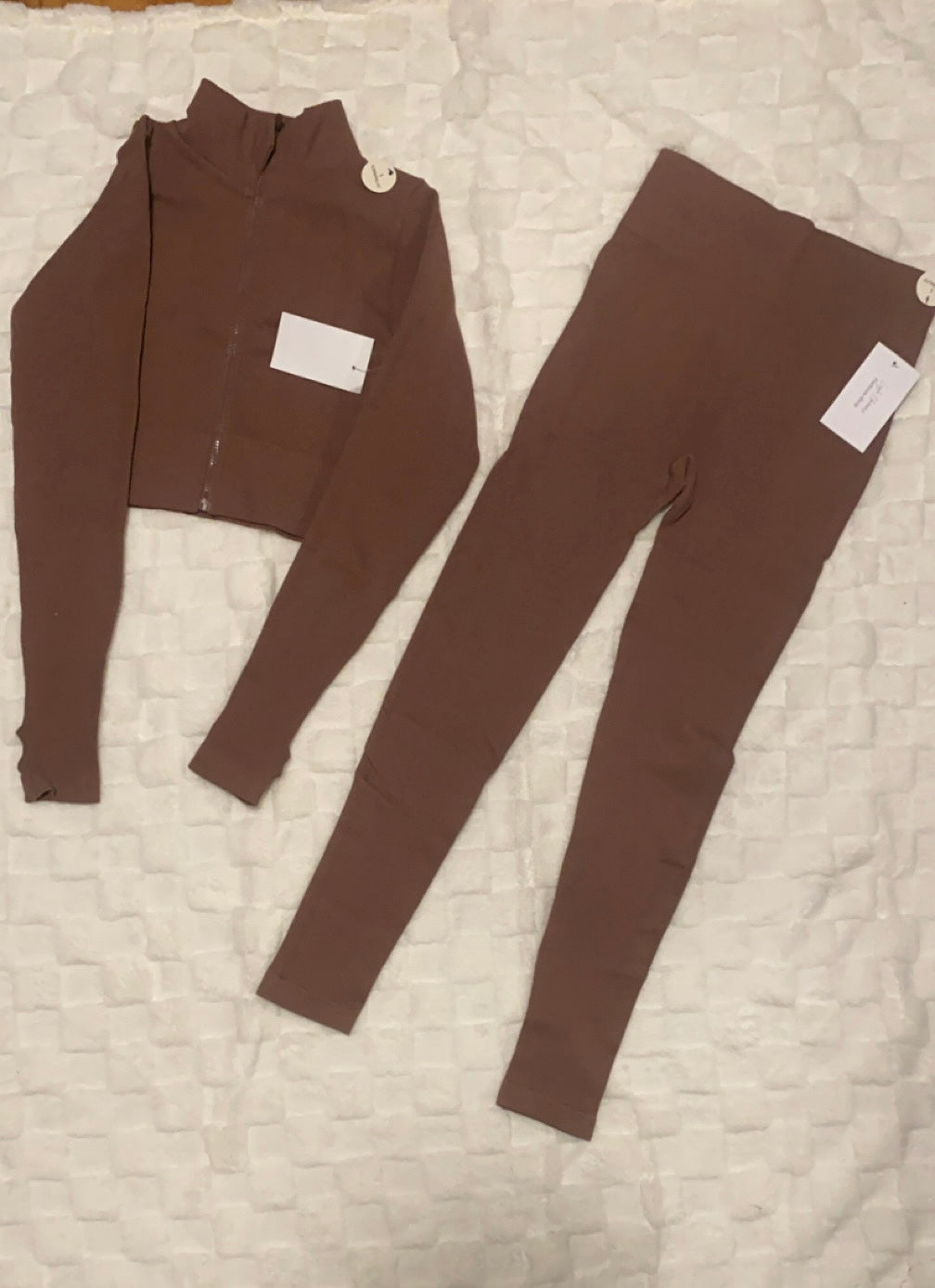 Crop jacket set